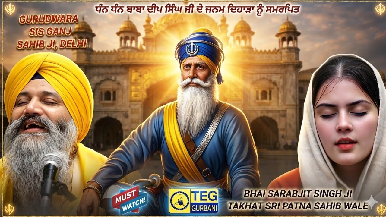 Janam Dihara Baba Deep Singh Ji | Sis Ganj Sahib Ji Delhi - Bhai Sarabjit Singh Ji Patna Sahib Wale