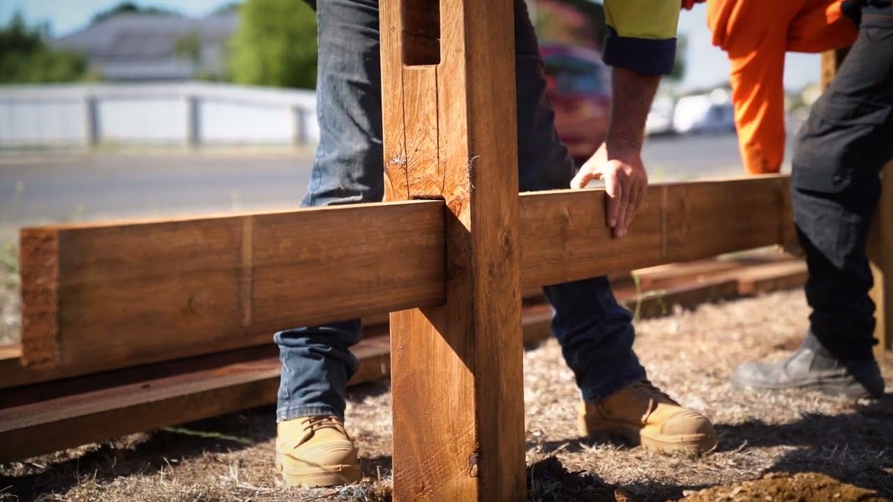 What is Roundwood Solutions' Post and Rail Dress Fence?