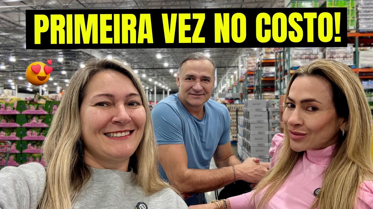 PRIMEIRAS COMPRAS da MINHA IRMÃ no COSTCO EM ORLANDO! QUANTO GASTAMOS? 🛒