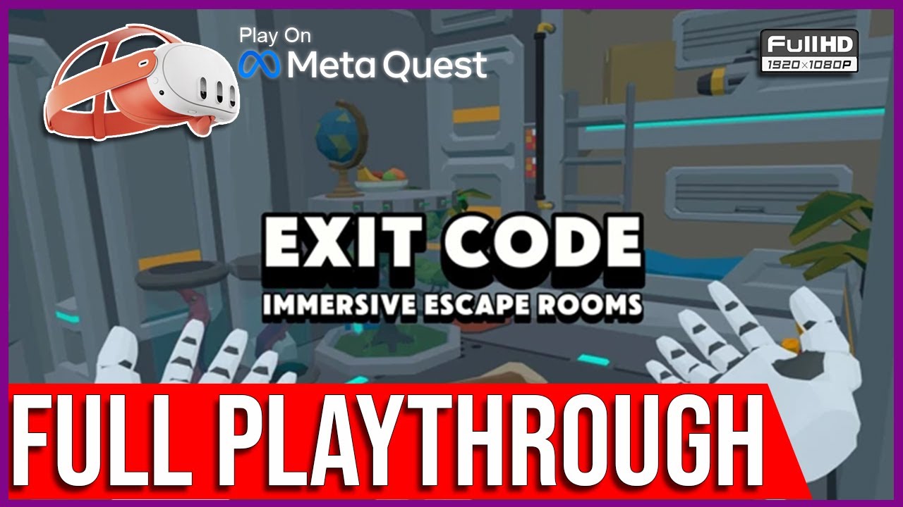 Exit Code: Immersive Escape Rooms | FREE VR GAME |- First Minutes VR Gameplay (No Commentary)