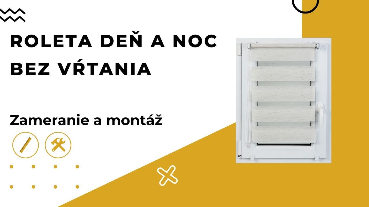 Roleta deň a noc | Bez vŕtania | S vodiacim lankom | Žalúzie Šerfel