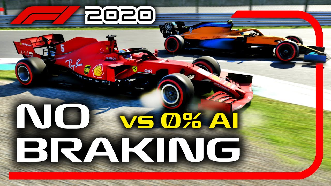 Can You Beat 0% AI WITHOUT BRAKING on the F1 2020 Game?!
