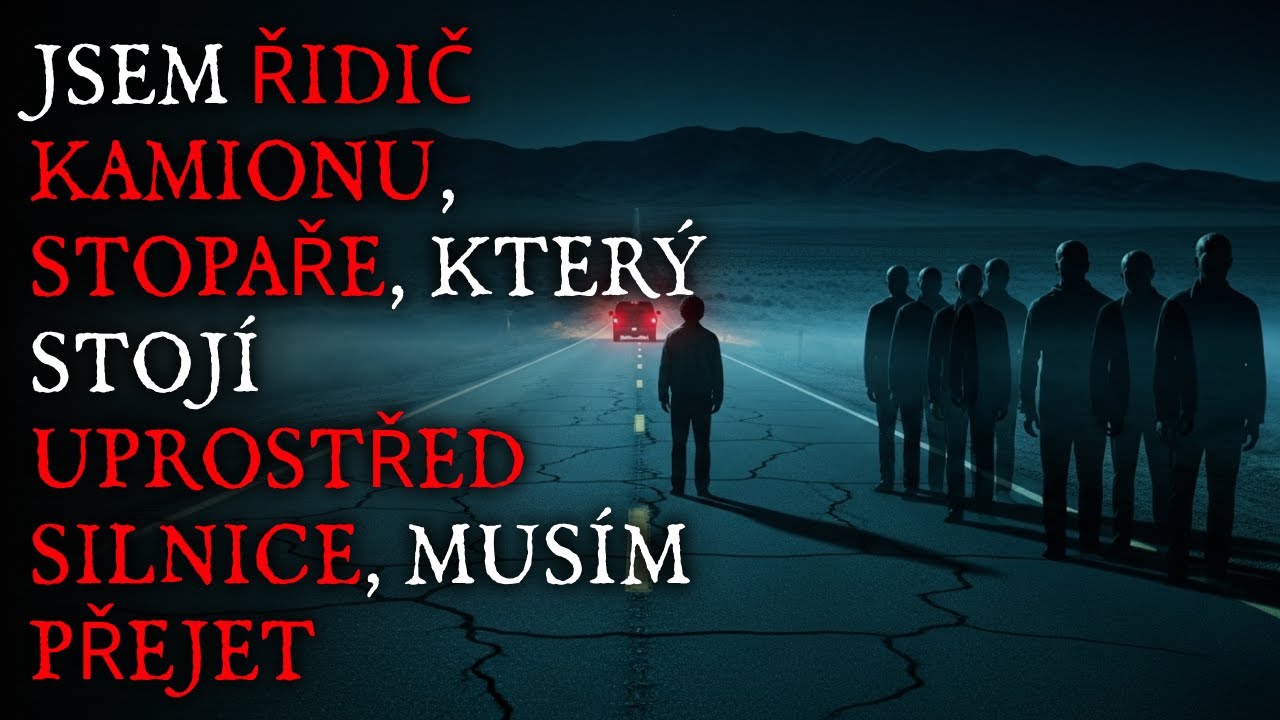 Jsem řidič kamionu, stopaře, který stojí uprostřed silnice, musím přejet - Creepypasta CZ