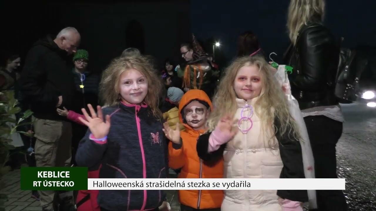 KEBLICE: Halloweenská strašidelná stezka se vydařila