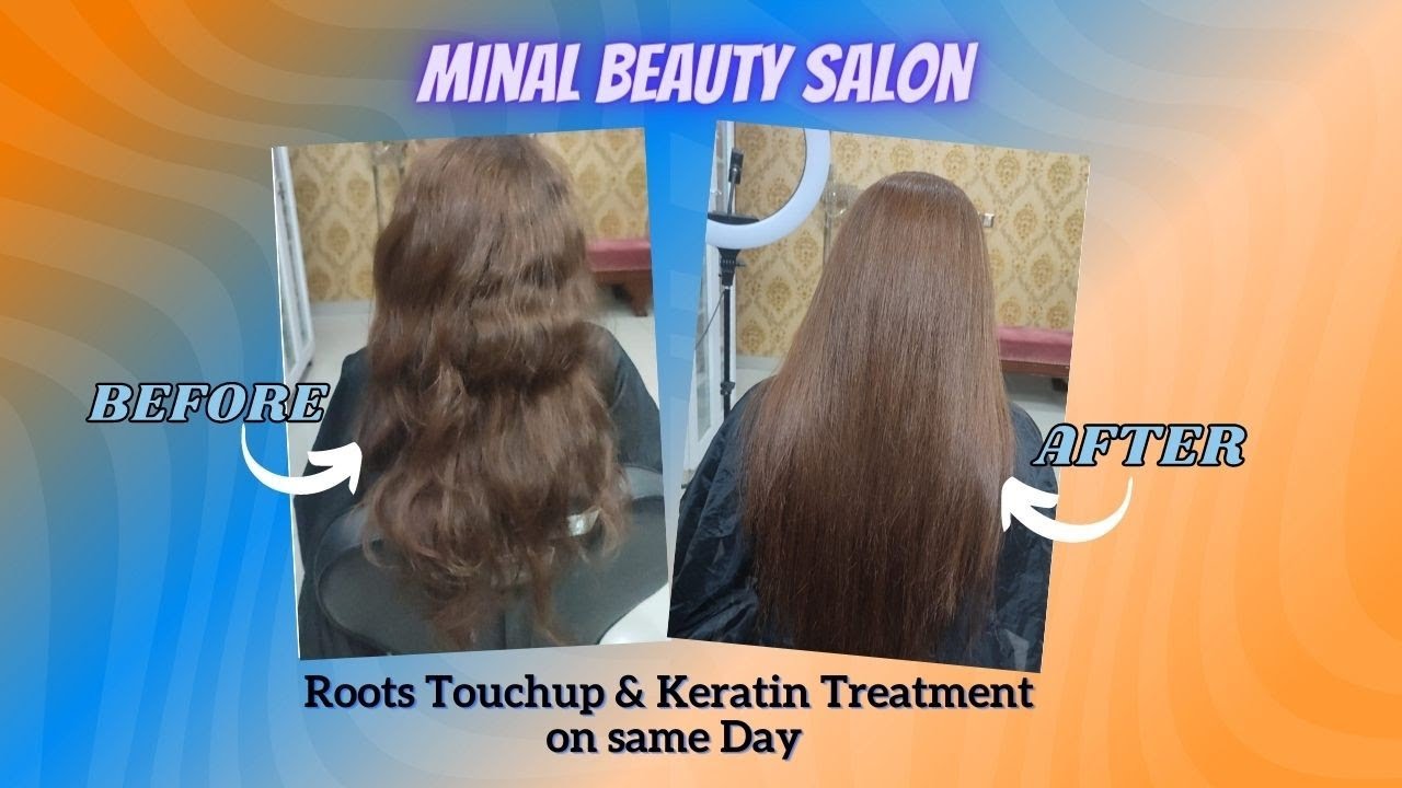 How To Do Roots Touchup And Keratin Treatment on Same Day