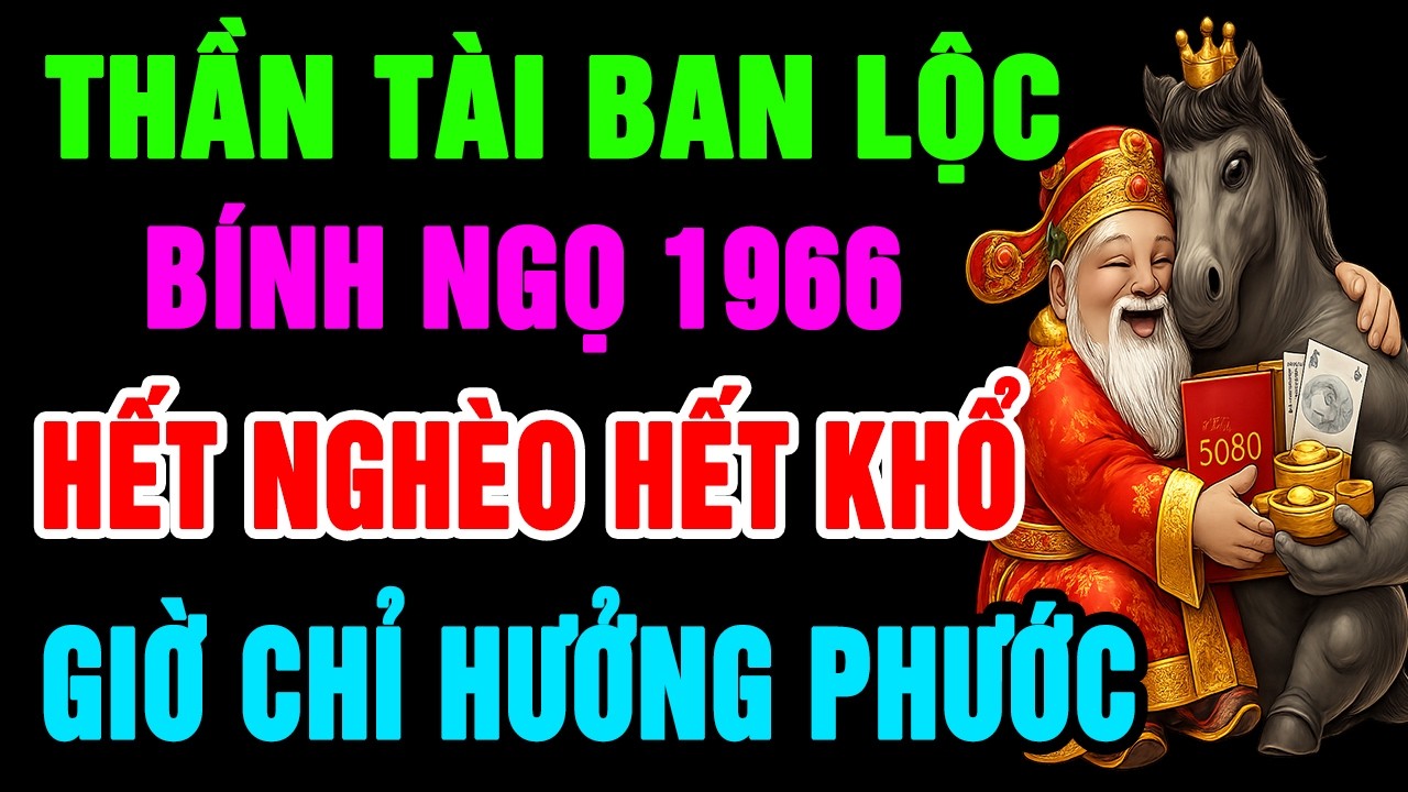 Thần Tài Ban Lộc Lớn Bính Ngọ 1966 Làm Ngay 9 Việc Này Để Hết Nghèo Khổ, Phước Báu Giàu Sang Tự Đ