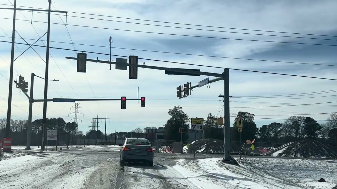 Recorrido dela Great Bridge,blvd y Entrando ala Autopista 64 west Runbo a Virginia Beach, VA
