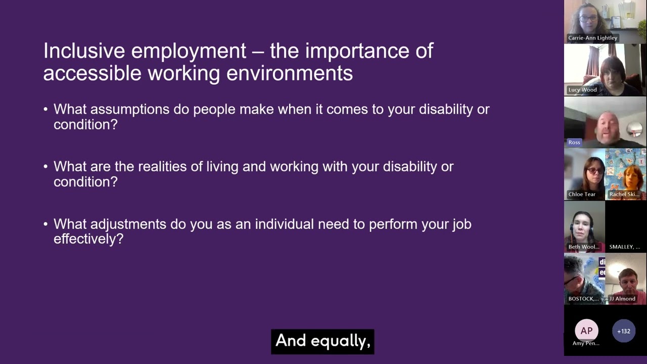 AccessAble webinar: Inclusive employment - the importance of accessible working environments