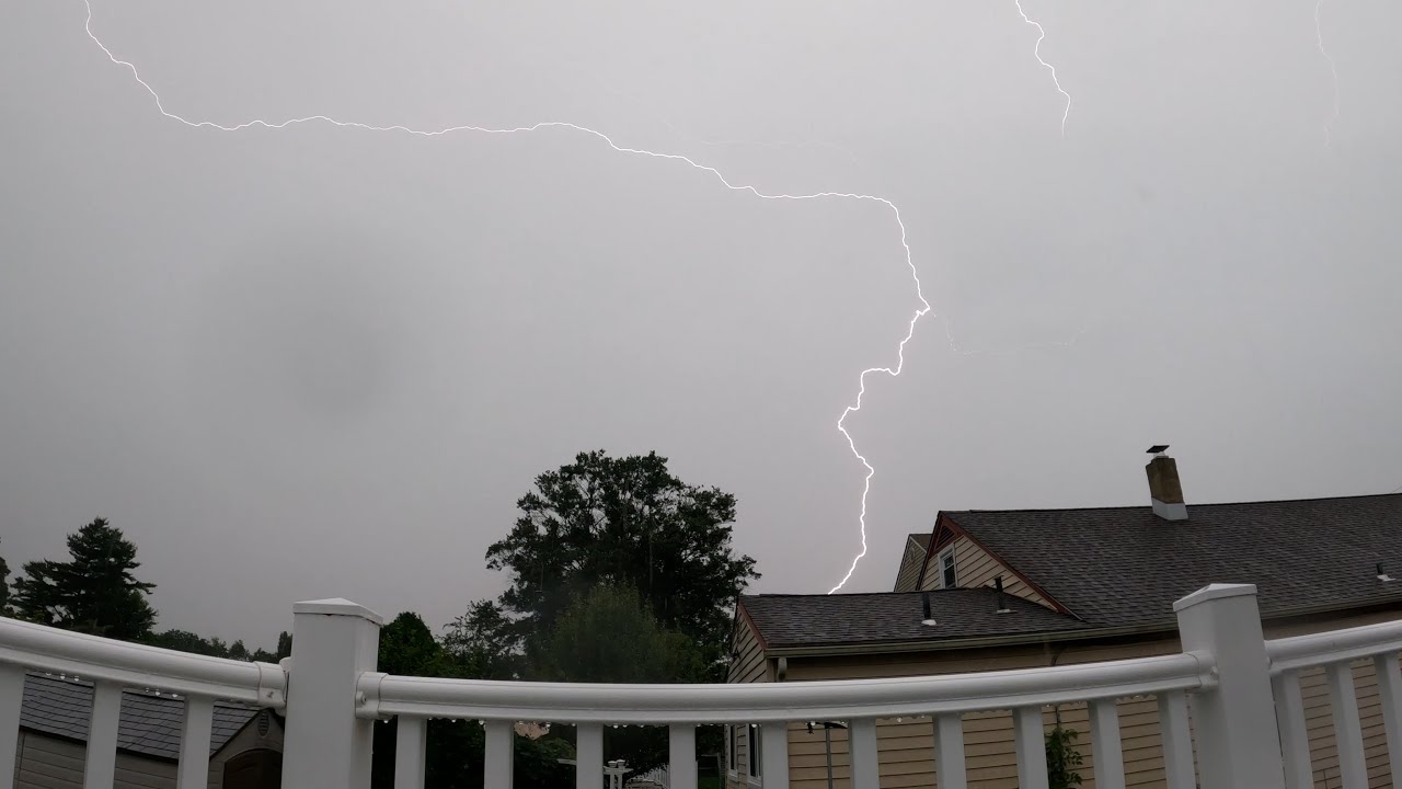 Severe Thunderstorm Hits Cherry Hill, NJ 6/14/22 | Awesome Shelf Cloud and Lightning!