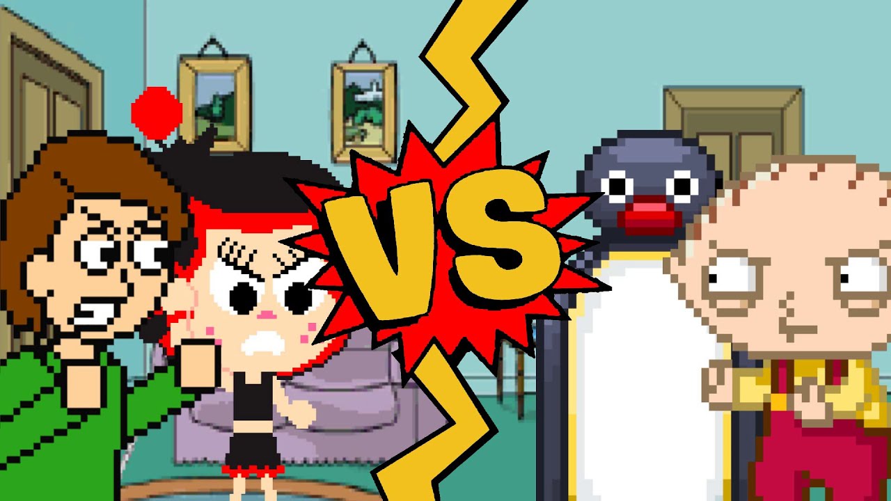 M.U.G.E.N Battles | Boris Anderson/Hanazuki vs Stewie/Pingu