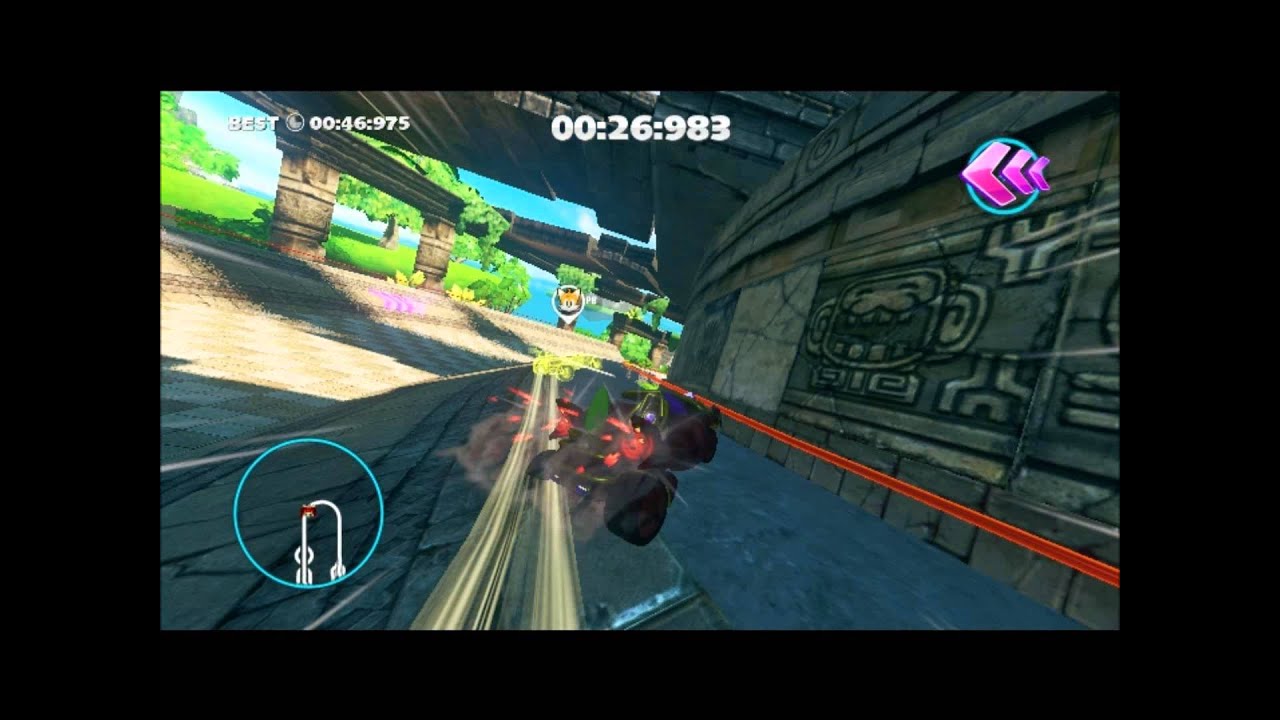 Temple Trouble Time Attack 3rd Run (Sonic & All Star Racing Transformed)