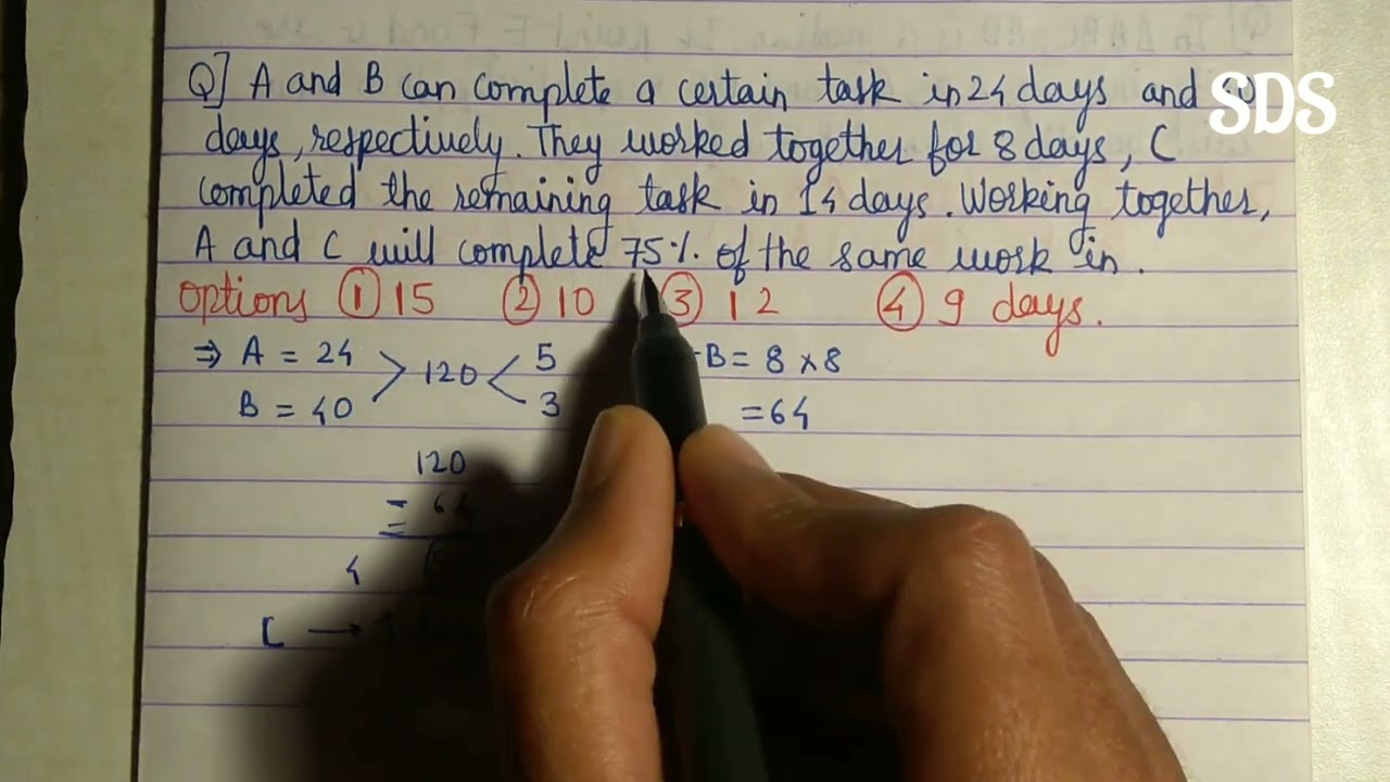 A and B can complete a certain task in 24 days and 40 day respectively. They worked together for 8