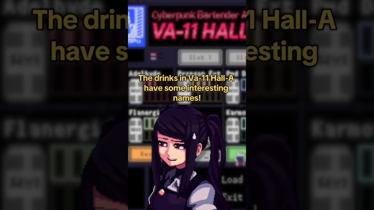 did you know that the drinks in Va-11 Hall-A have lore? #indiegame #gamedev #visualnovel #drink