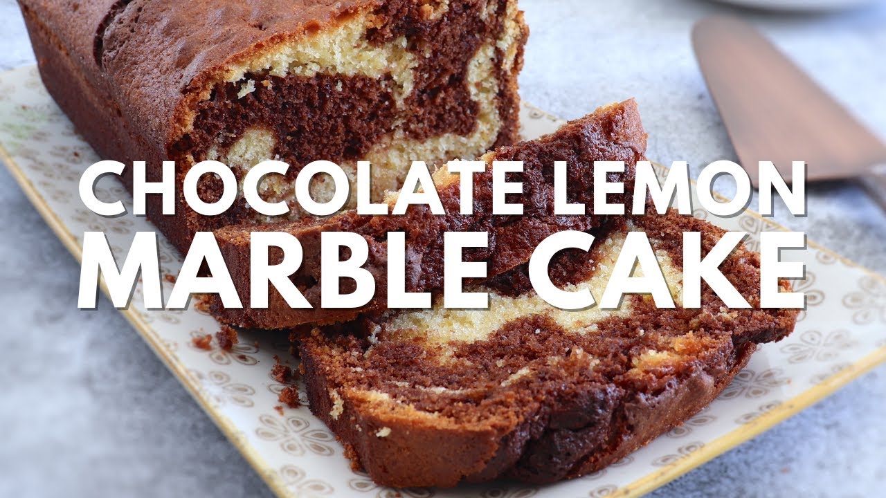 Chocolate lemon marble cake | Food From Portugal