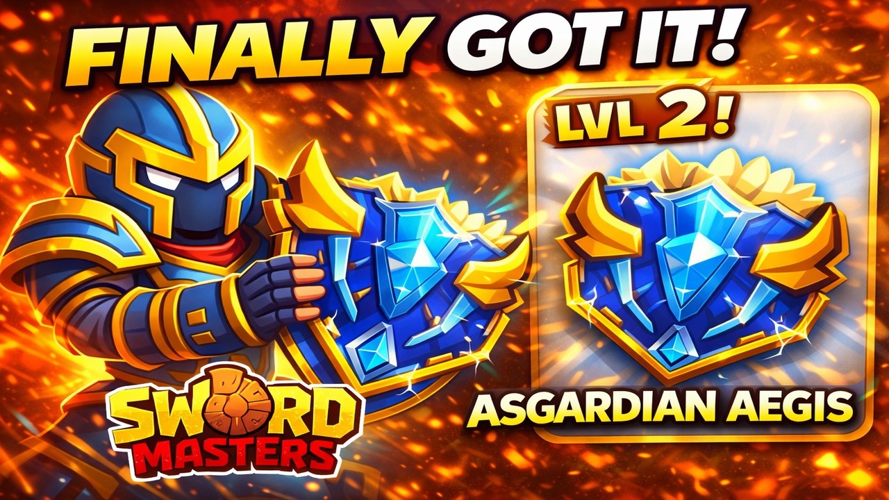 I GOT LEVEL 2 ASGARDIAN AEGIS! 🛡️🔥 Legendary Upgrade Success | Swordmasters io