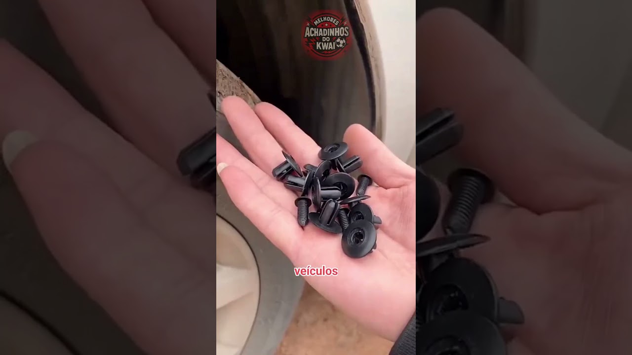 Fixadores Presilha Parafuso Pl&aacute;stico Automotivo 100 Pe&ccedil;as