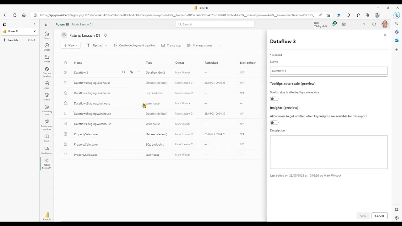 Microsoft Fabric For Power BI Users Tutorial 01 – Getting Started