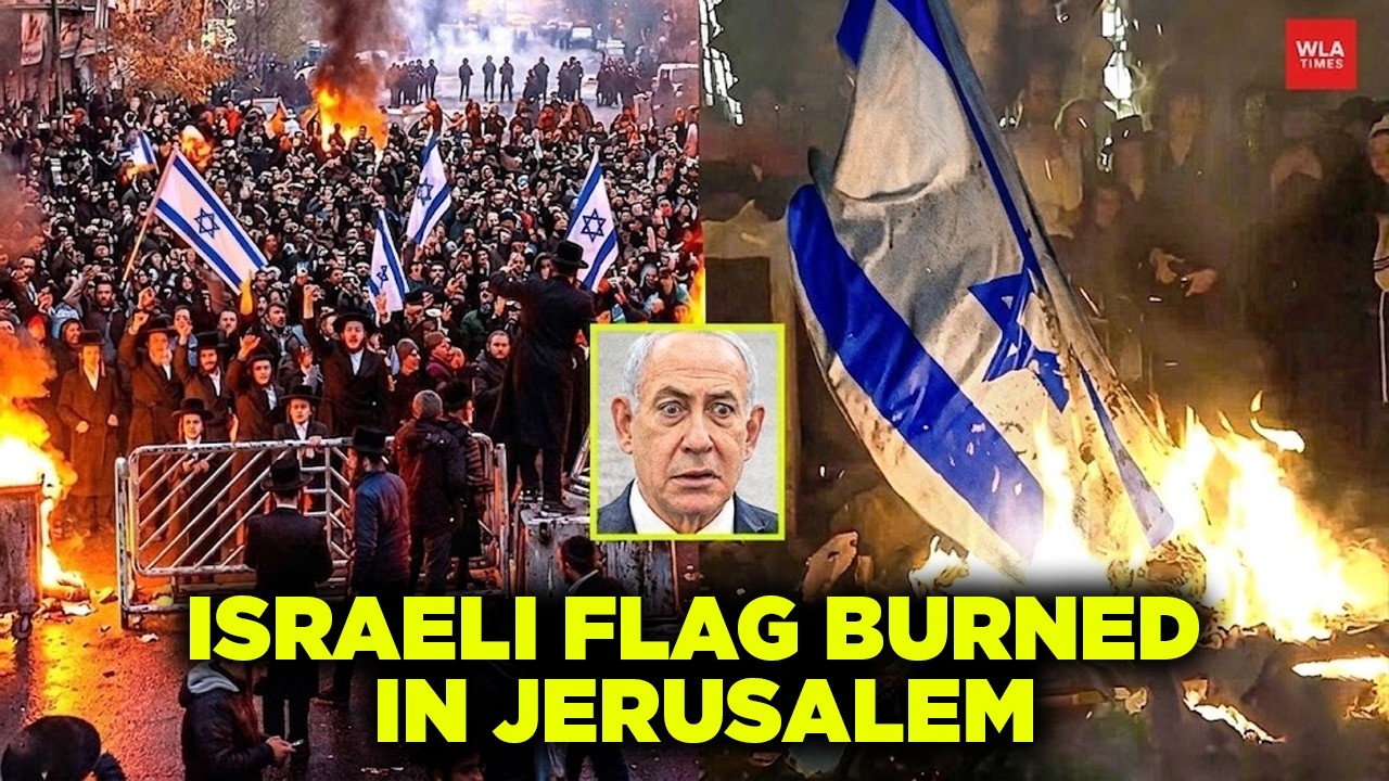 Jews BURN ISRAELI Flag, EXPLODE Against Israel In Jerusalem - 'ZIONISM Is A LIE'!