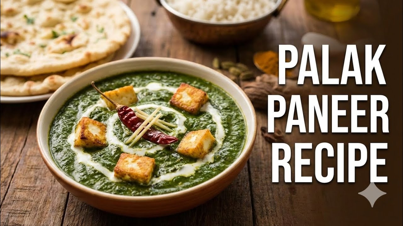 Palak paneer recipe 
