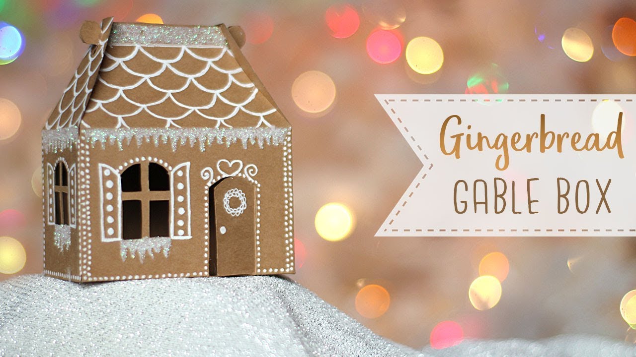 Gingerbread House Gable Box Tutorial | DIY Gift Box 🎄  Craftmas