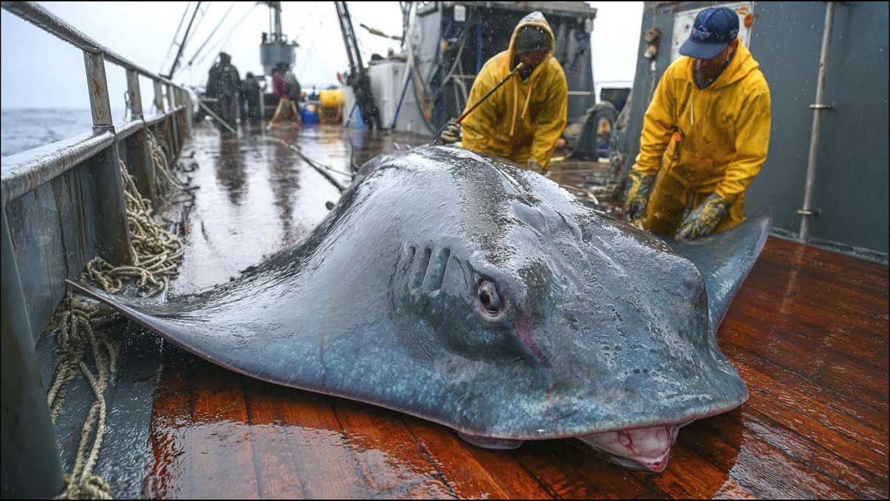 C&oacute;mo los pescadores capturan millones de rayas y peces luna en las profundidades del oc&eacute;ano