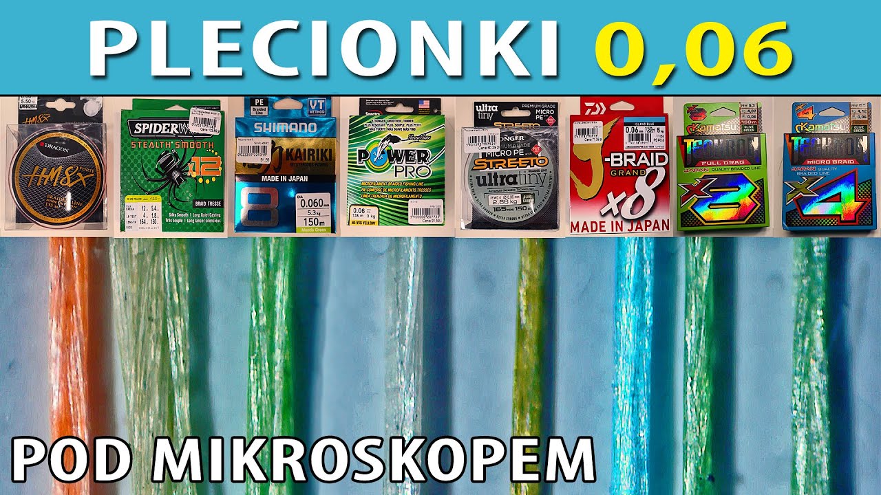 TEST ➤ sprawdzamy PLECIONKI 0,06 pod mikroskopem...