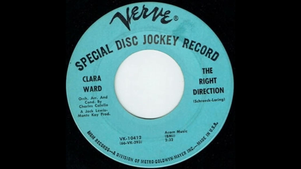 Clara Ward - The Right Direction - US Verve Records D.J. Demo released 1966