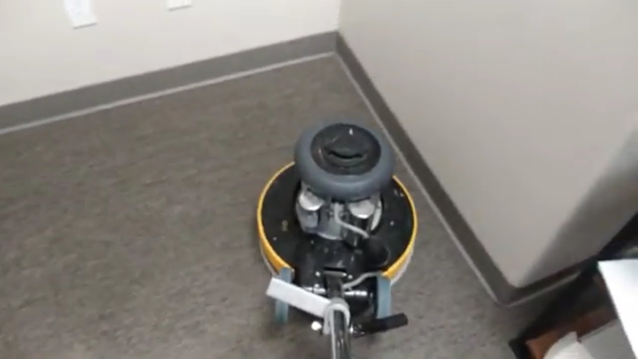 Easy VLM Carpet cleaning using a low speed buffer