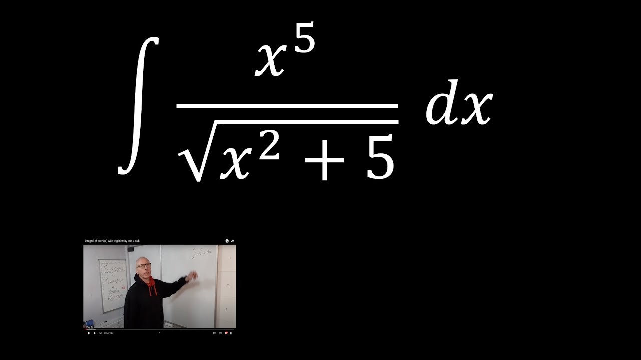 Integral of a Fraction with a Radical in the Denominator