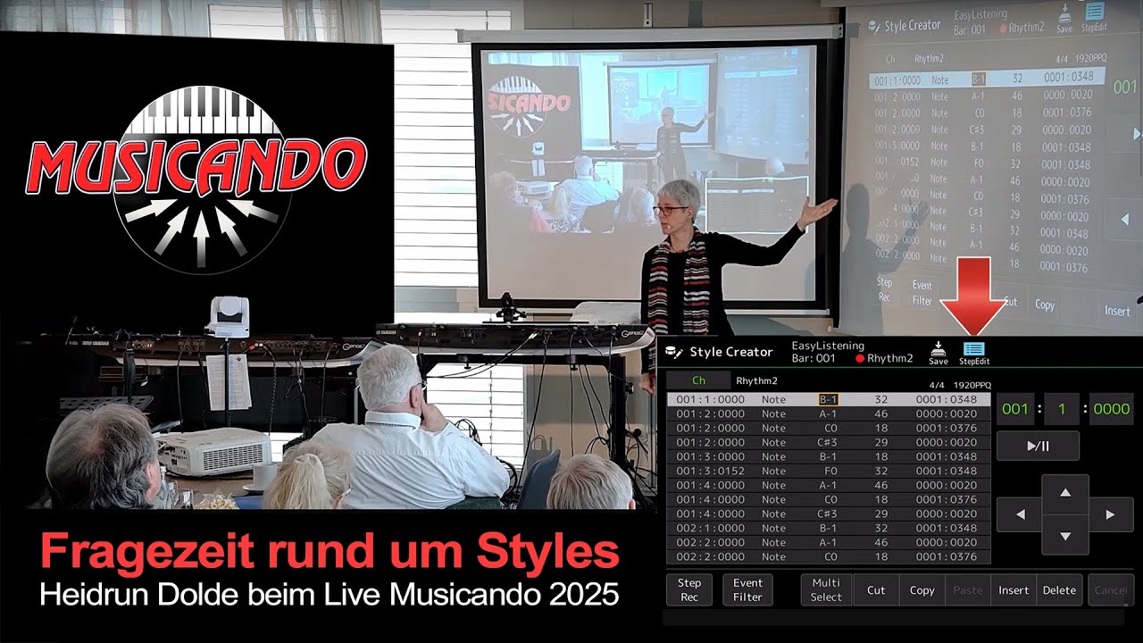 Fragezeit rund um Styles - Heidrun Dolde beim Live Musicando 2025