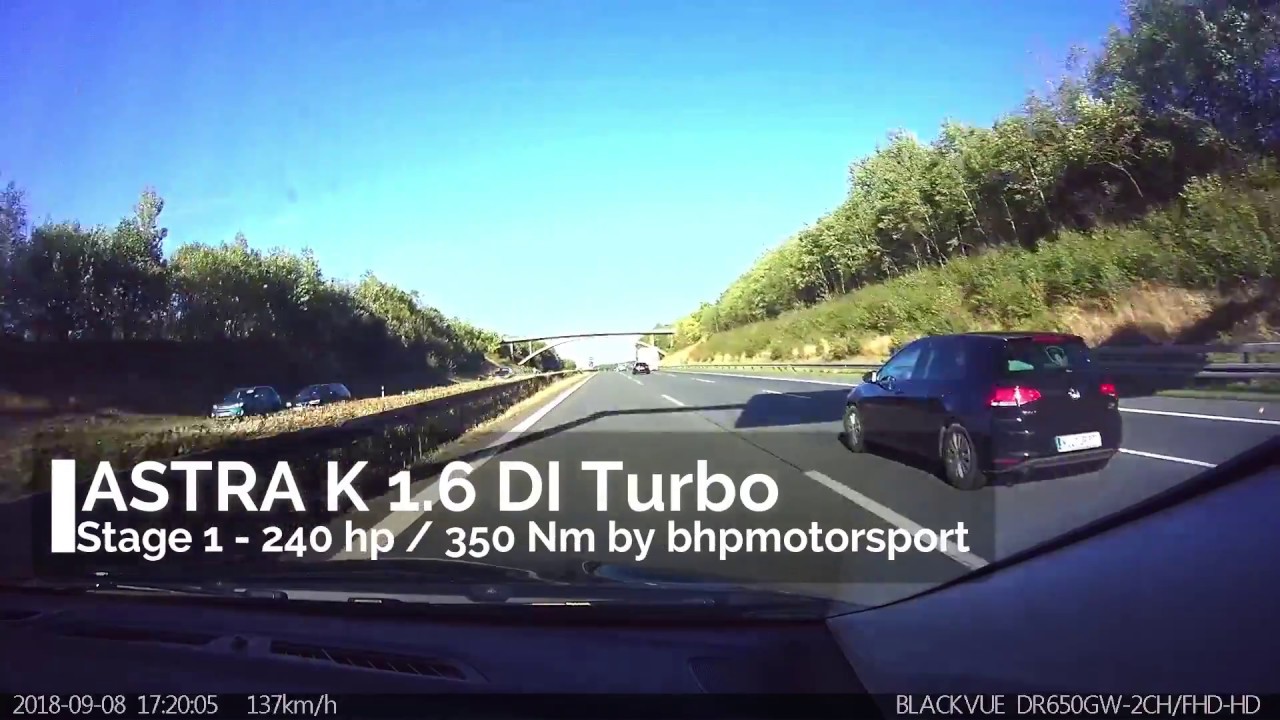 Opel Astra K 1.6 DI Turbo: 27 km in 7 Minutes [274 max @ speedo]