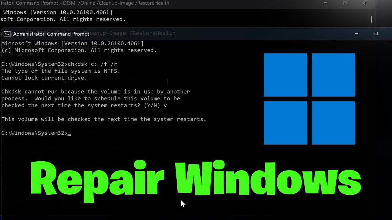 How To Repair Windows 11 Using Only CMD Command Prompt - NEW 2026💻  ✅