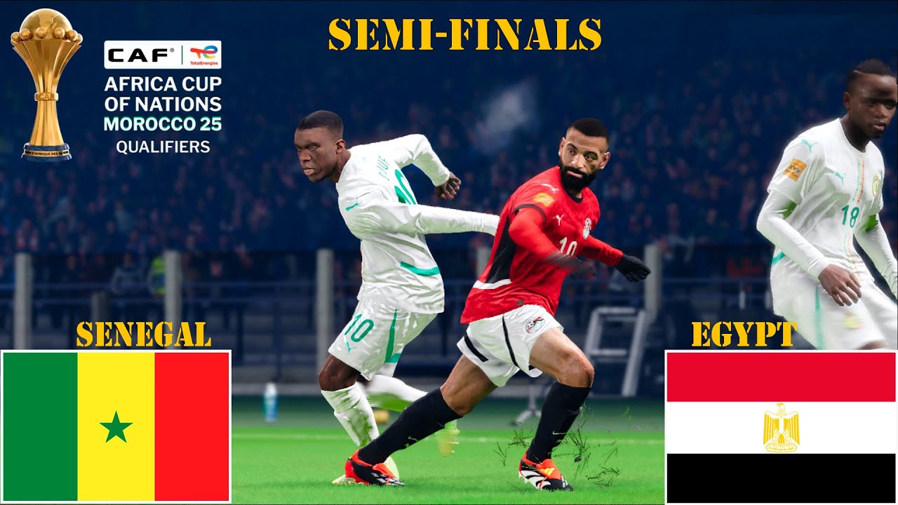 SENEGAL - ÉGYPTE  - semi-finals | Coupe d'Afrique des Nations CAF 2025 | Match complet PES 21