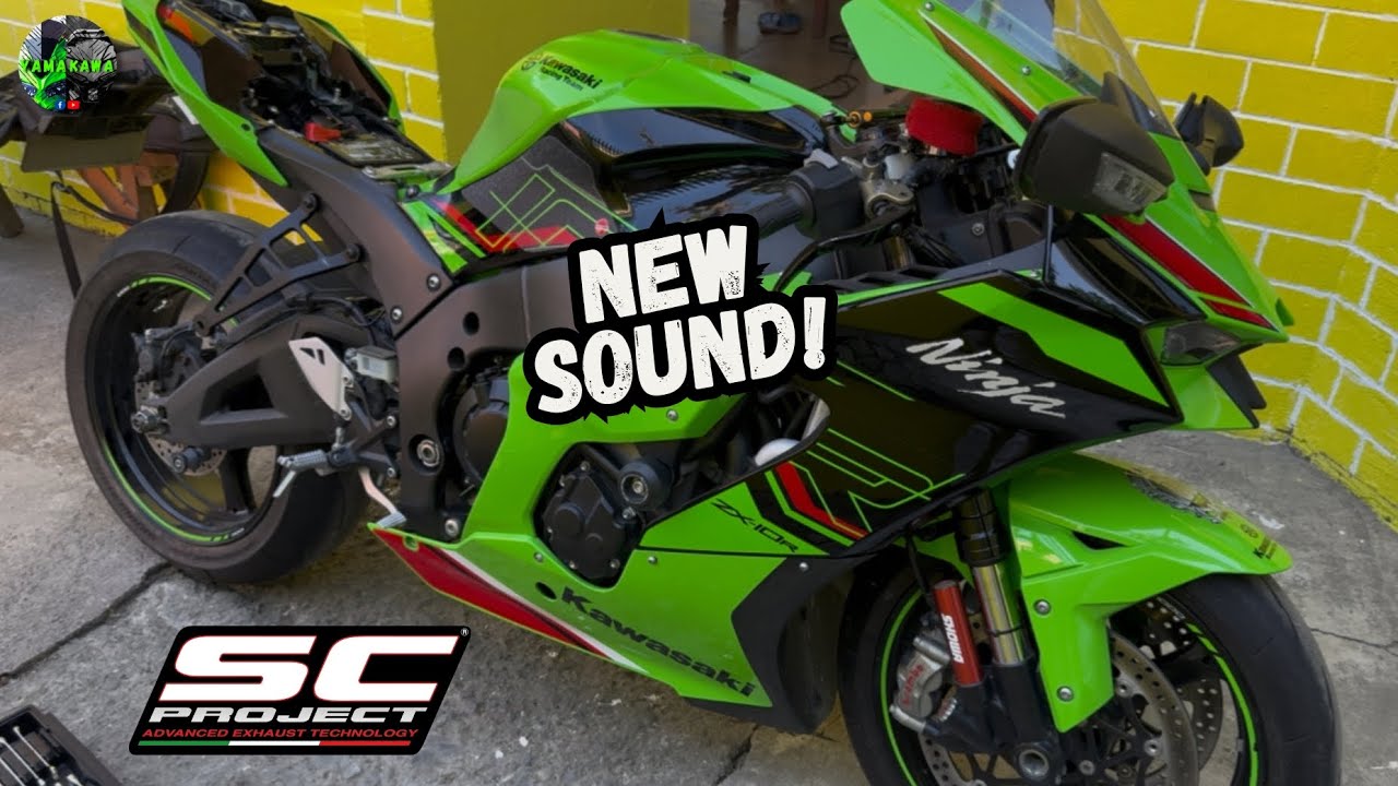 Kawasaki Ninja ZX-10R SC Project CR-T Exhaust & WoodCraft Servo Buddy Installation | 2025