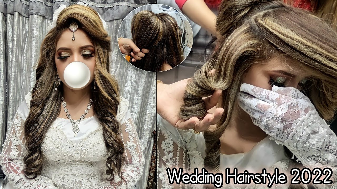 Amazing Bridal hairstyle || wedding hairstyle 2022...
