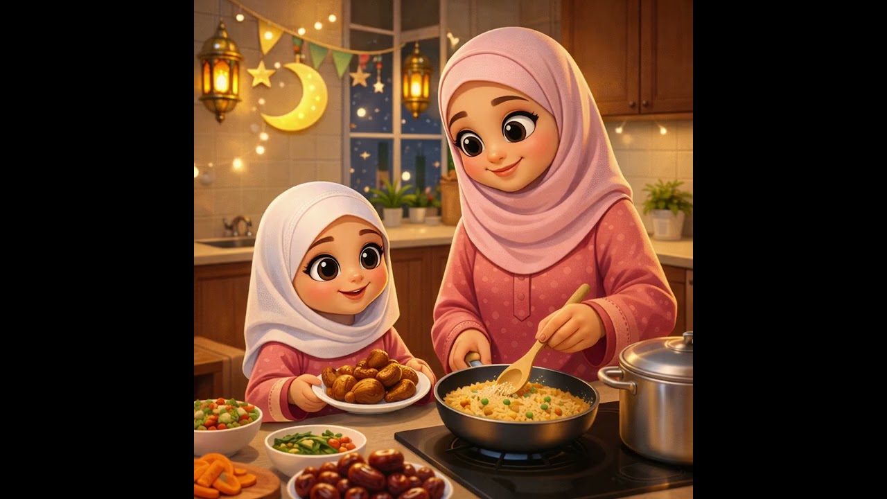القصة الثانية من سلسلة قصص رمضانية (فطور أول يوم رمضان في منزل الجده )