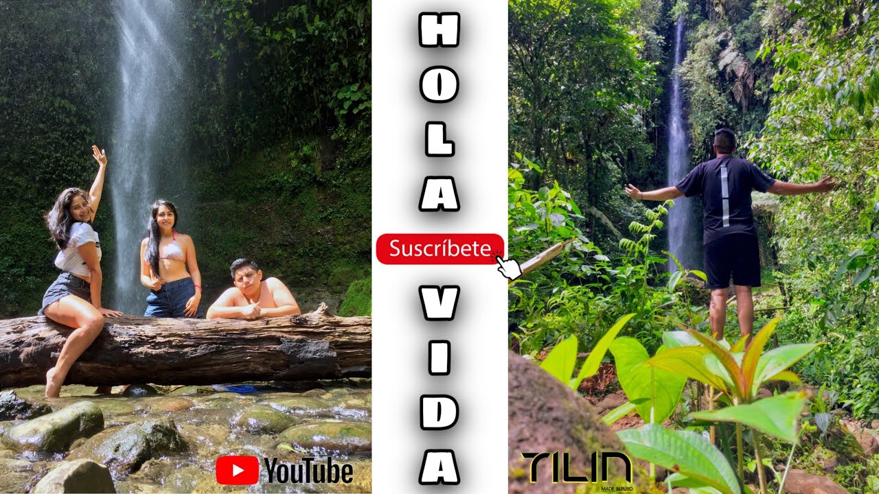 CASCADA HOLA VIDA😍&iquest;EXISTEN DOS CASCADAS M&Aacute;S ALL&Iacute;?😱Turismo Ecuador💛💙❤️
