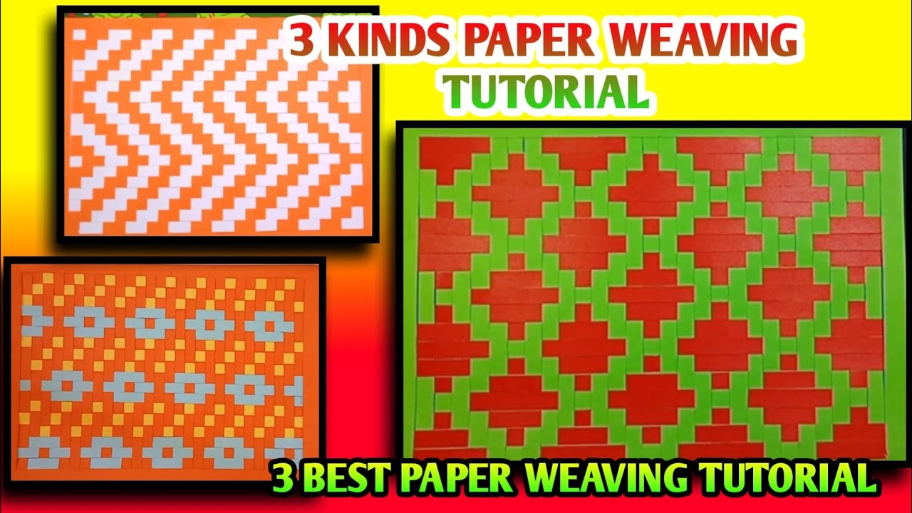 Step-by-Step Paper Weaving Colour Guide | Mat Paper Weaving for Fun Home Activities