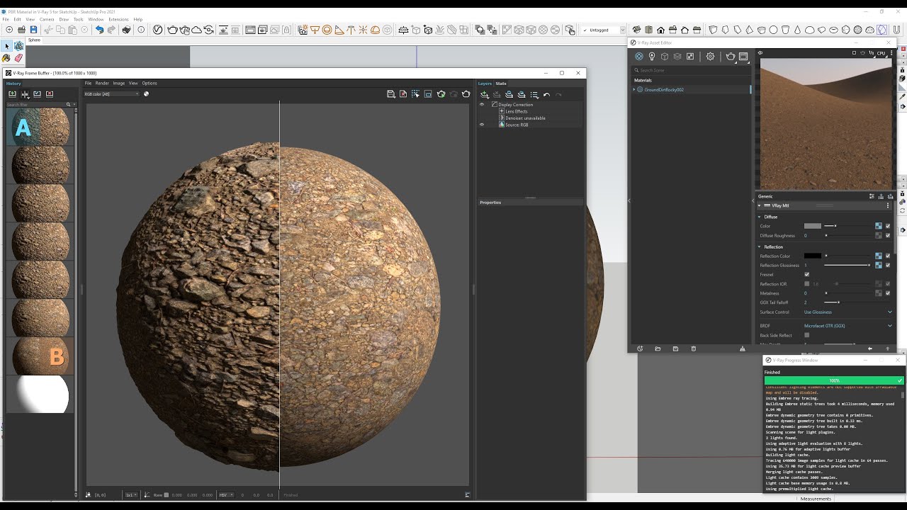 PBR Material in V-Ray 5 for SketchUp