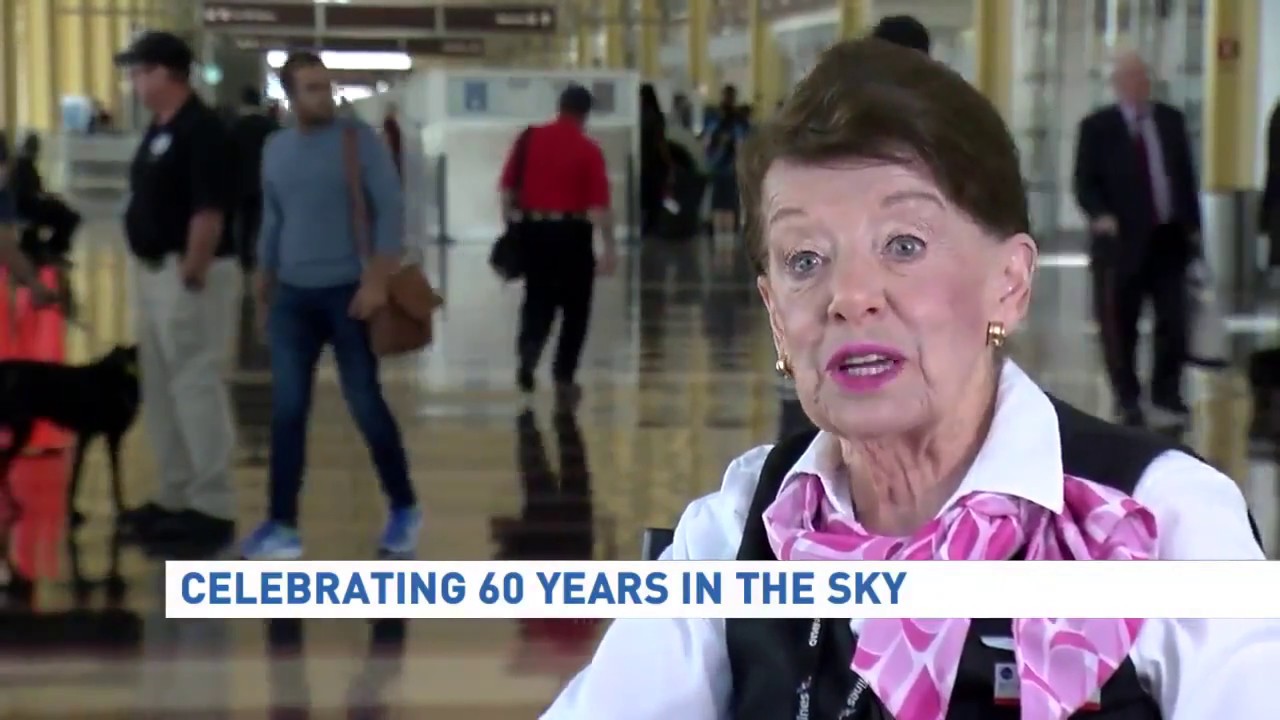 World's Most Senior Flight Attendant Celebrates 60 Years Of Flying