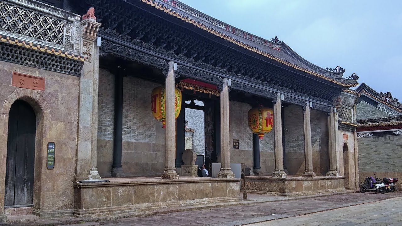 廣州市番禺區沙灣何氏宗祠留耕堂+地道姜埋奶(粵語現場解述) 2018 Liu Geng Tang Ancestral Hall, Guangdong province.