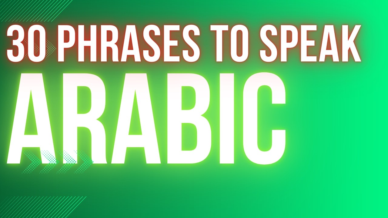 30 Arabic Phrases for Beginners | Arabic Basic Sentences