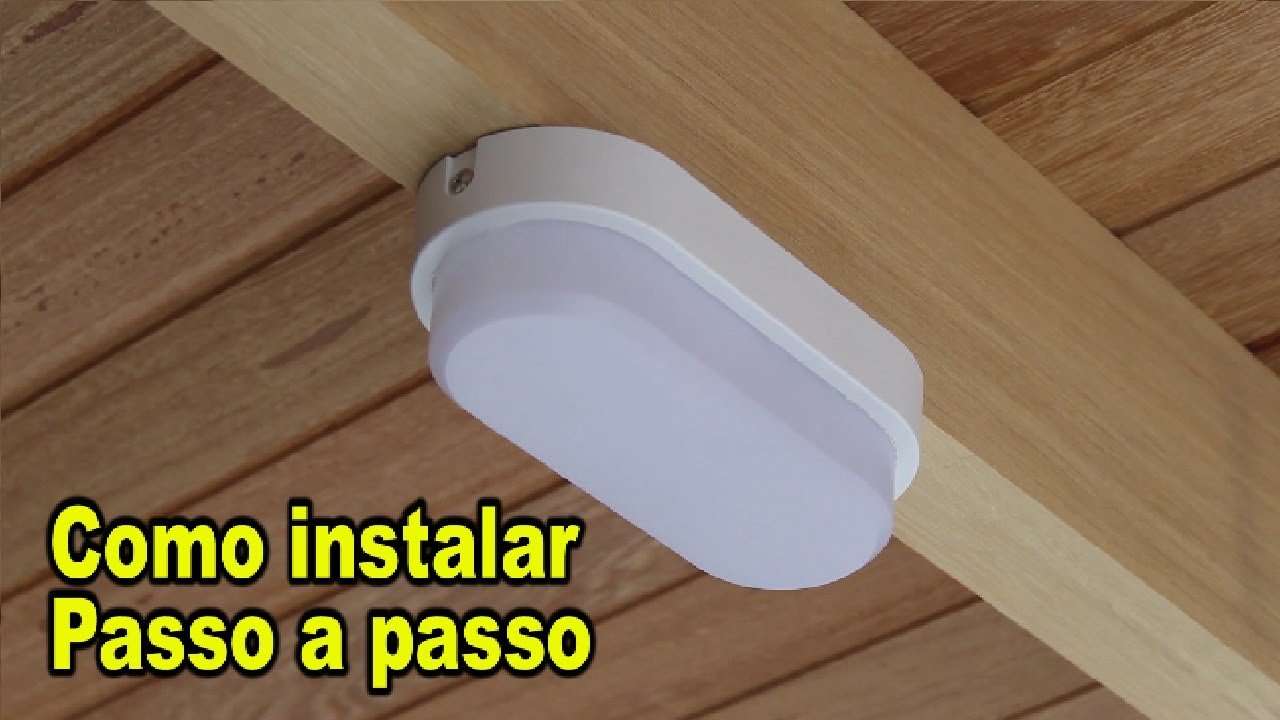 Como instalar luminaria sem aparecer o Fio