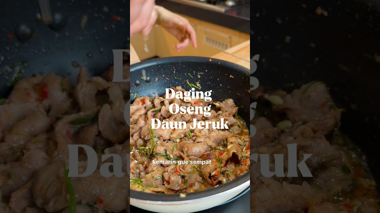 Daging Oseng Daun Jeruk wangi bangett #ngeshortsdulu #masakyuk #shortplate
