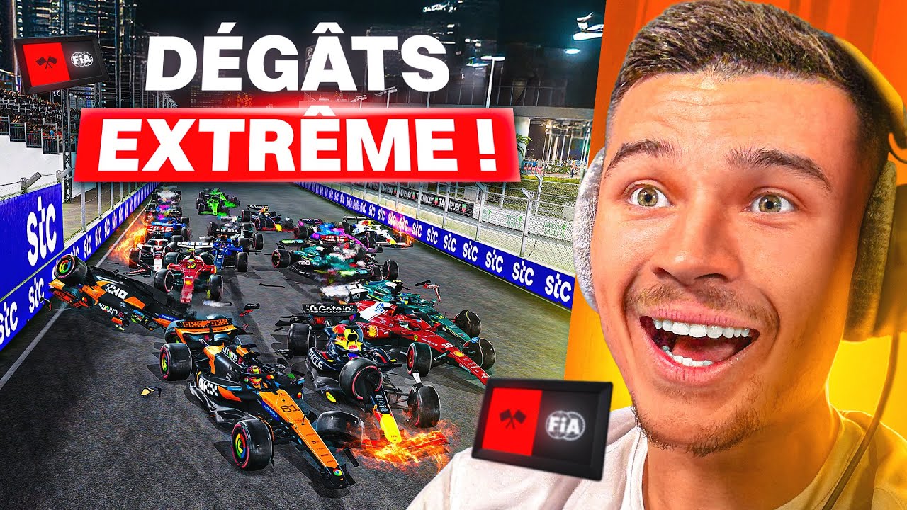 SURVIVRE EN DEGATS EXTREME SUR F1 25 (injouable mdr) 😱