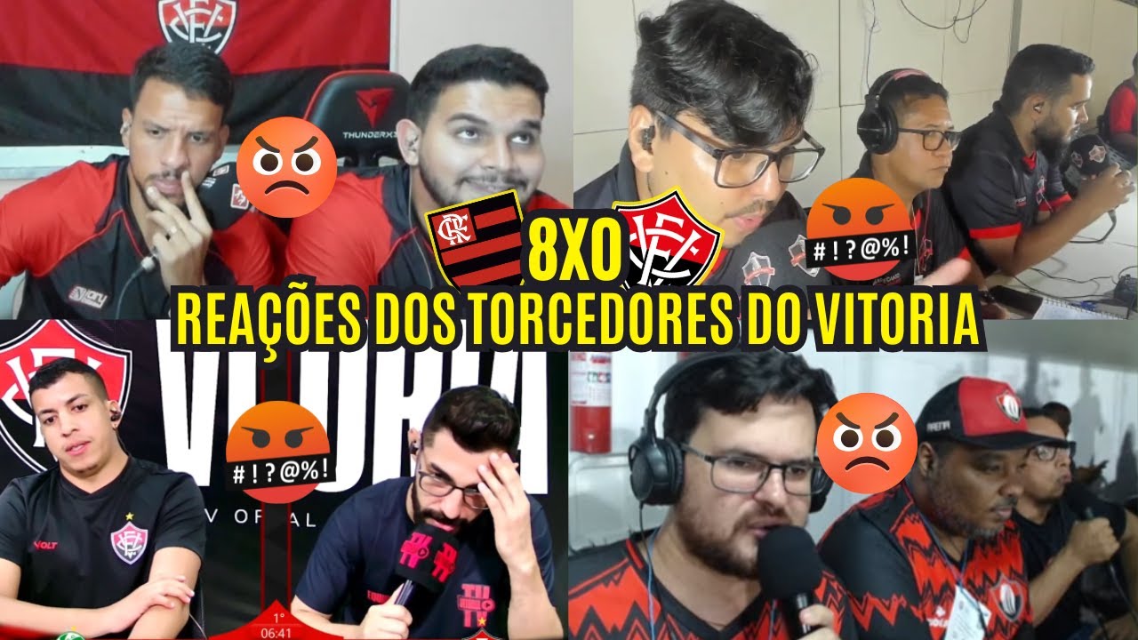 REAÇÕES DOS TORCEDORES DO VITÓRIA REVOLTADOS COM GOLEADA DE 8 A 0 PRO FLAMENGO - BRASILEIRÃO 2025