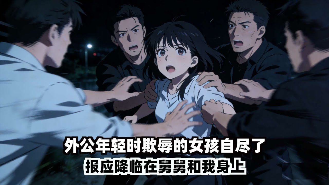 外公年轻时欺辱的女孩自尽后，报应降临在舅舅和我身上...#動漫 #民間故事 #灵异