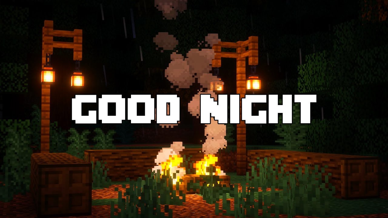 you need some sleep (minecraft music w/rain & thunder)