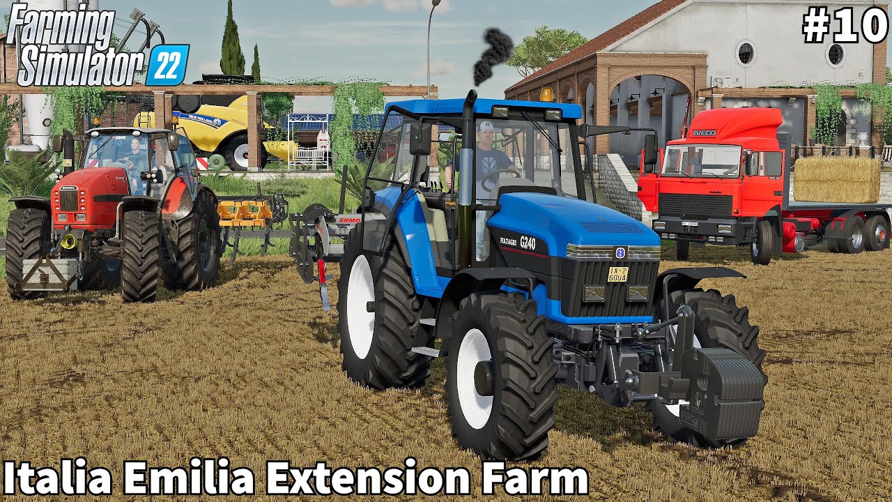 New Iveco Truck, Soil Preparation & Selling Straw Bales │Italia Emilia│FS 22│Timelapse#10
