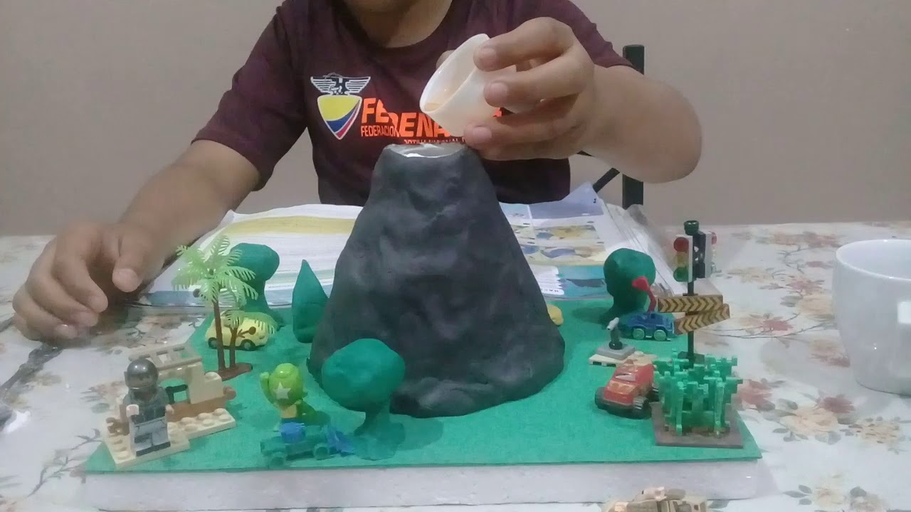 Volc&aacute;n casero proceso eruptivo